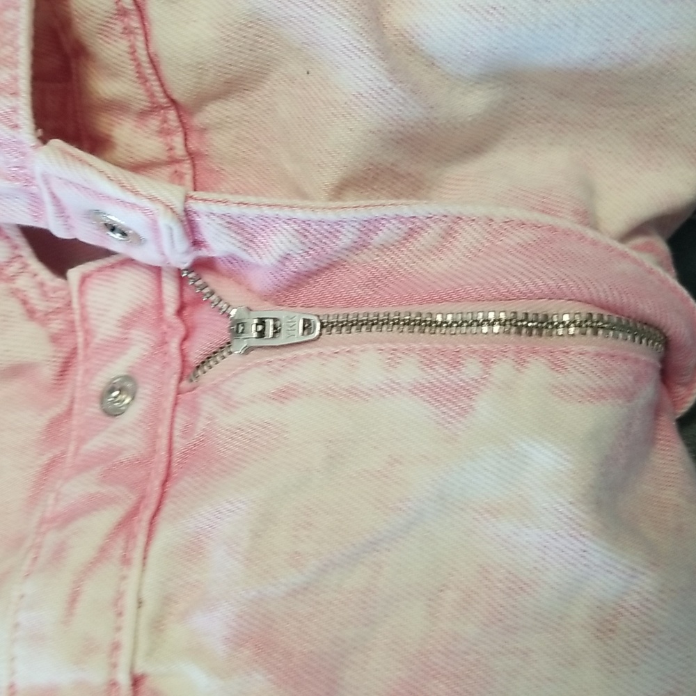 Vintage River Island Faded Pink Belted Denim Romper - Picture 6 of 6